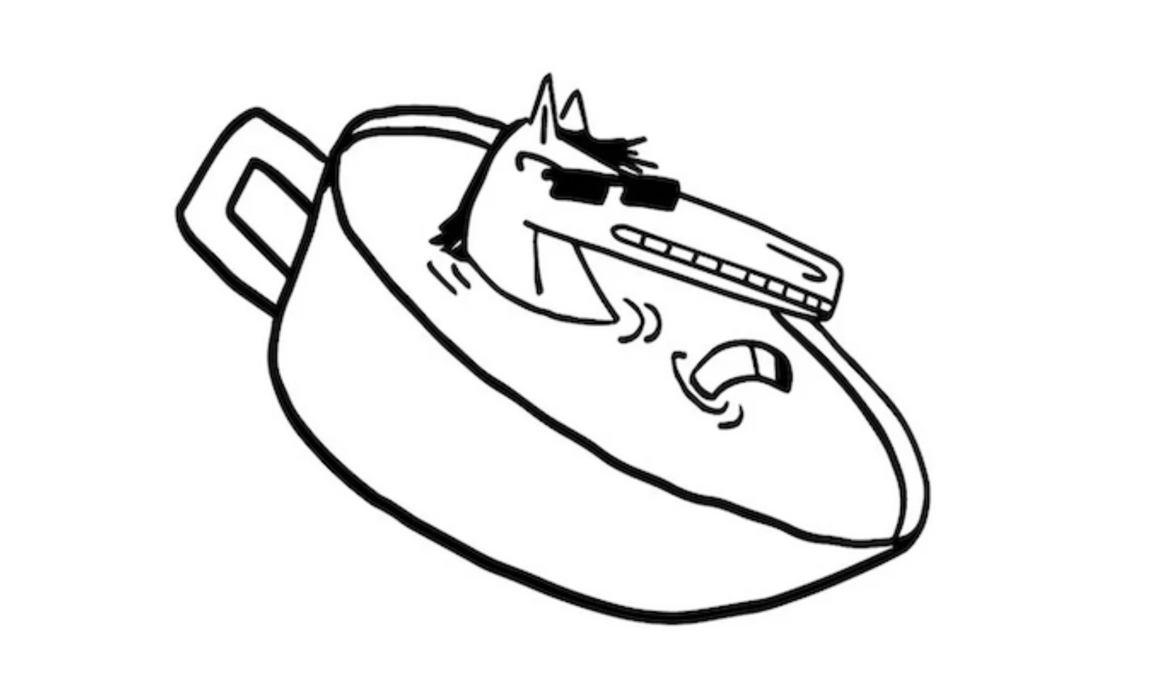 Horse driving a speedboat — Hay There Wrexham